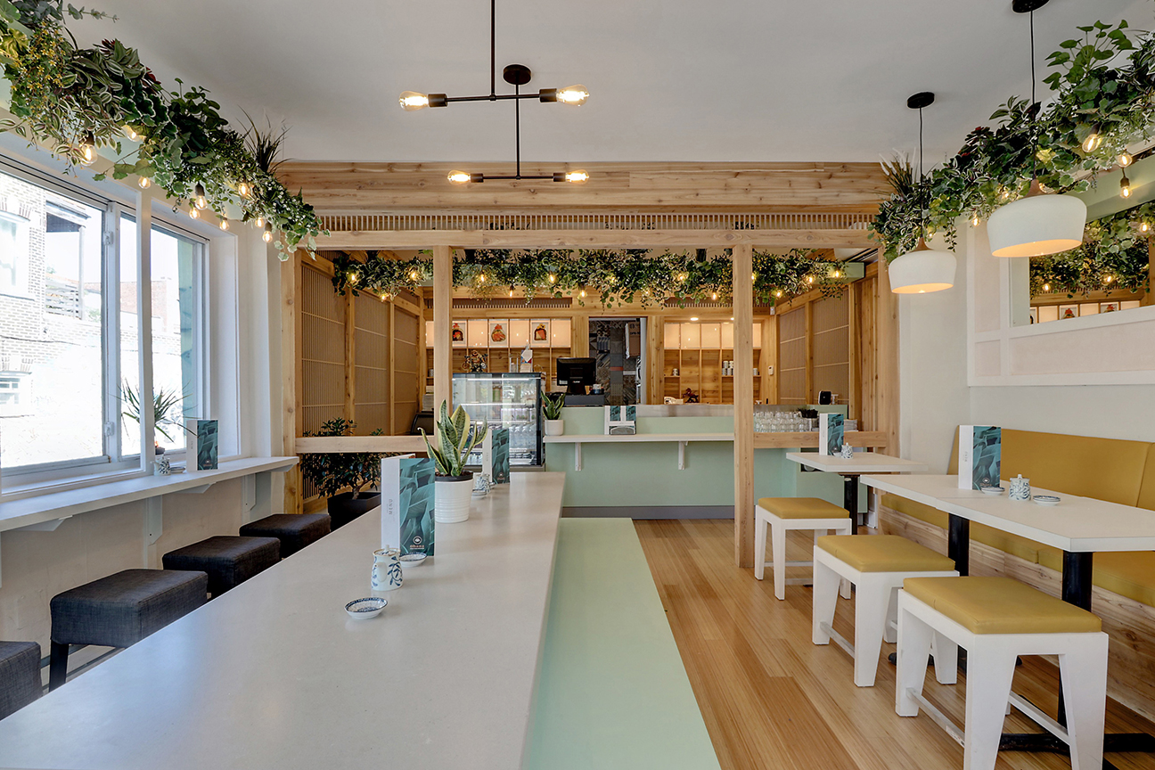 Ohana Sushi Vegan — Plateau Mont-Royal restaurant interior design