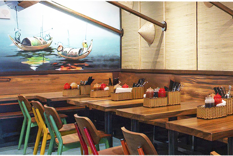 Design intérieur Laval — restaurant asiatique Miss Pho